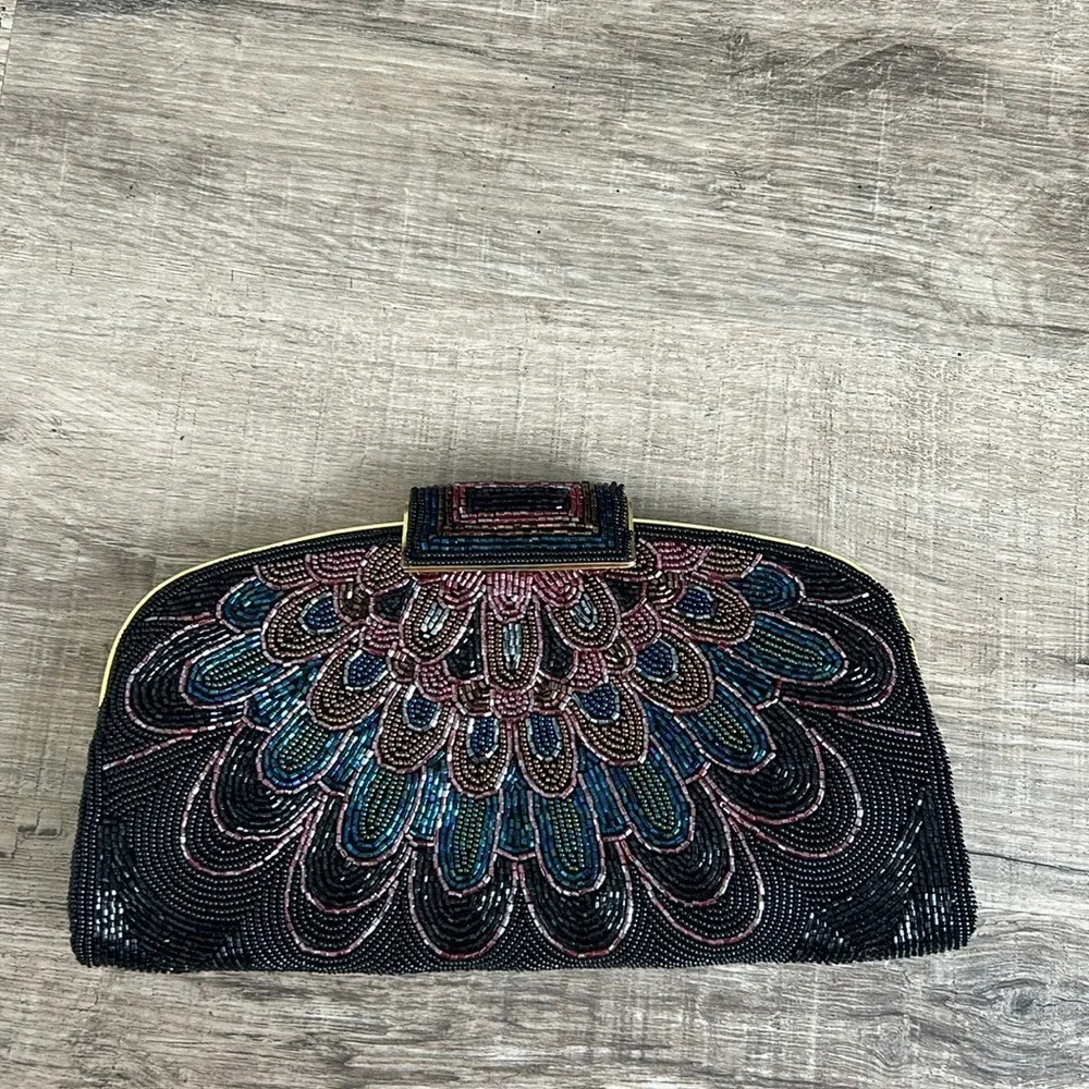 Vintage Mid Century beaded bag - Picture 9 of 10